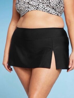 Kona Sol Plus Size Swim Skirt - Lot of 2 - Black Size 2X (20/22) VGUC